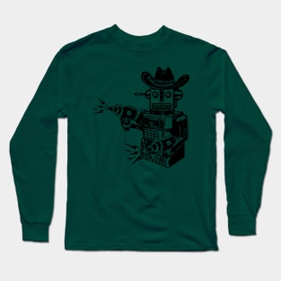 cowboy robot Long Sleeve T-Shirt